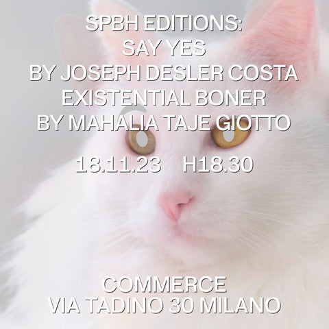 Mahalia Taje Giotto and Joseph Desler Costa at Commerce, Milan