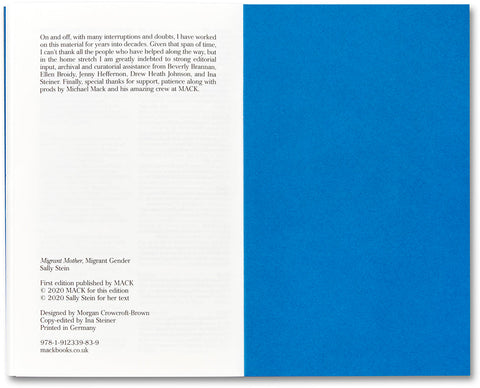 Migrant Mother, Migrant Gender Sally Stein - MACK