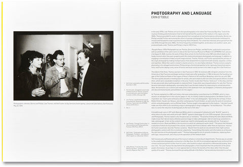 Thought Pieces: 1970s Photographs by Lew Thomas, Donna-Lee Phillips, and Hal Fischer Erin O'Toole (ed.) - MACK