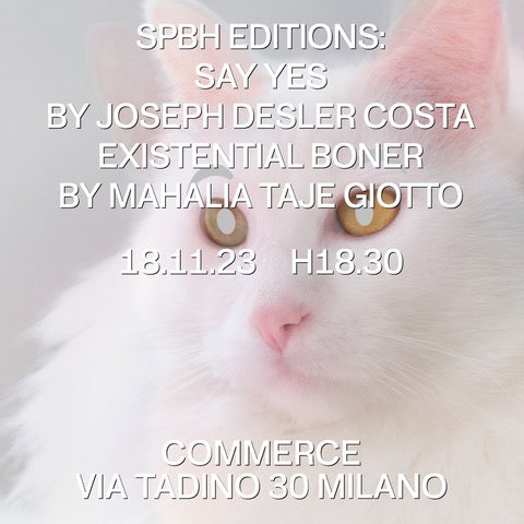 Mahalia Taje Giotto and Joseph Desler Costa at Commerce, Milan