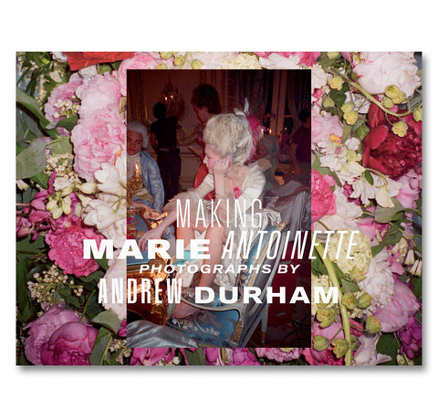Book cover of 'Making Marie Antoinette' featuring a floral design and photo of Kirsten Dunst in costume