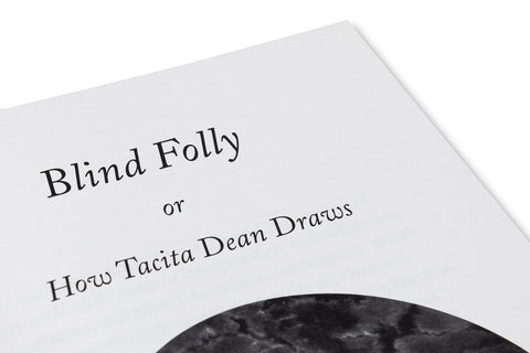 Blind Folly or How Tacita Dean Draws