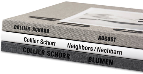 Bundle of Forests and Fields (Wald und Wiesen) by Collier Schorr, featuring multiple photographic prints in a sleek presentation.