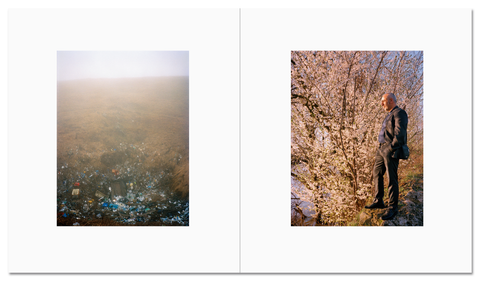 Photograph of the Mountain Black Heart photography book by MACK, featuring a dark, moody mountain landscape on the cover.