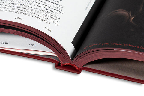 Close-up of the "In the Mood?" film book cover by A24, featuring artistic design and bold typography.