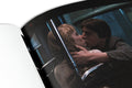 Close-up of the cover of "In the Mood?" film book by A24, showcasing its artistic design and textured surface.