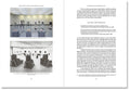 Open book titled "Prefigured: Fashion and Exhibition-Making" by SPBH Editions, showing pages with images and text on fashion and exhibitions.