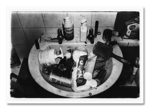 Interior page of "The Sound of Dirt and Beauty" photography book by SPBH Editions showcasing black-and-white landscape images.