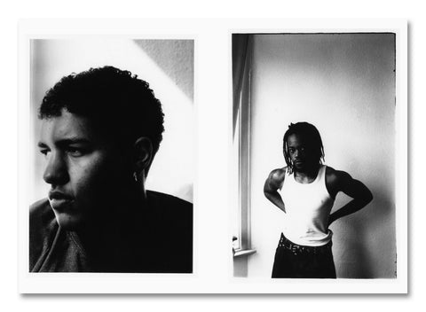 Interior page of "The Sound of Dirt and Beauty" photography book by SPBH Editions, showcasing black and white landscape images.