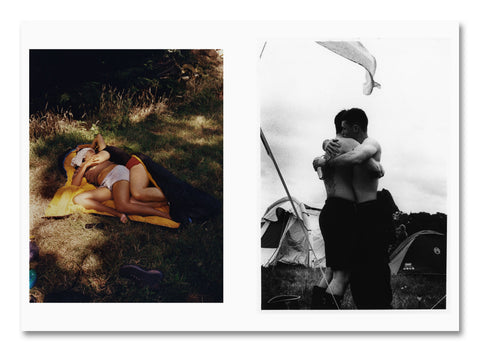 Interior page of "The Sound of Dirt and Beauty" photography book by SPBH Editions featuring black-and-white landscape images.