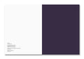 Open photography book titled "How About Never" by MACK, featuring vibrant images and creative layouts on a clean white background.