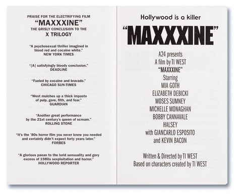 MaXXXine: The Novel