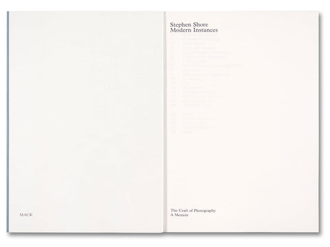 Modern Instances: The Craft of Photography (Expanded Edition) - MACK