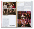 A24 "On Location in New York City" film book open to pages showcasing iconic NYC scenes and filming locations.