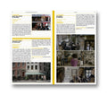 Open spread of A24's "On Location in New York City" film book showing city scenes and behind-the-scenes photography.