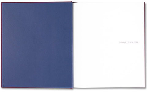 Red Eye to New York rare book by MACK, featuring a cover with a red eye illustration and vintage travel theme.