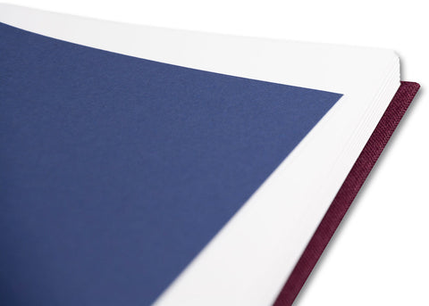 Close-up of the red cover of the Rare book "Red Eye to New York" by MACK, showing detailed textured surface and title lettering