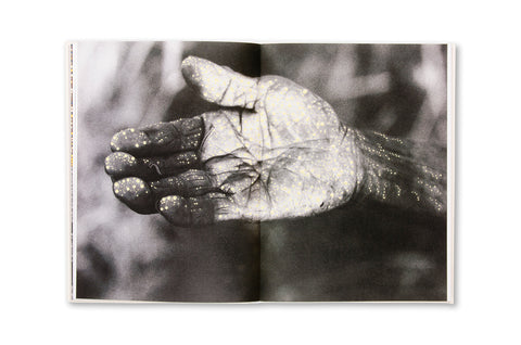 Photograph from the "Restricted Images" photography book by SPBH Editions, showcasing indigenous Warlpiri art from Central Australia.