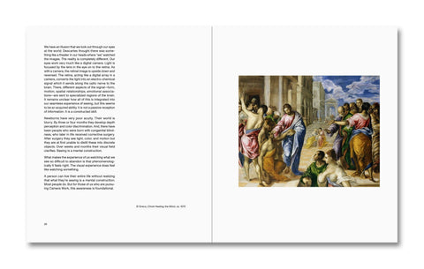 Open photography book titled The Mental Image by MACK, showing pages with black and white photographic artwork.