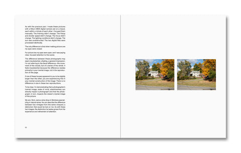 Open photography book titled The Mental Image by MACK showing pages with black and white photographic images and artistic layouts.