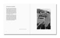 Open photography book titled "The Mental Image" by MACK, featuring black-and-white landscape photographs on pages.