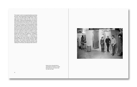 Open photography book titled "The Mental Image" by MACK, featuring black and white landscape photographs on glossy pages.
