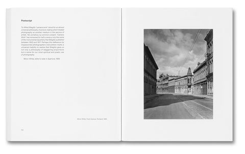 Open photography book titled "The Mental Image" by MACK, showing black-and-white landscape photographs on glossy pages.