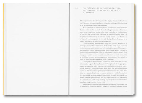 Written Down / Written Up: Selected Writings of John Hilliard