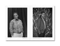 Open pages of Mack Faces and Phases photography book showing artistic portraits and visual phases in a creative layout.