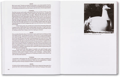 Open art book titled House of Card by MACK, displaying colorful abstract illustrations on glossy pages.