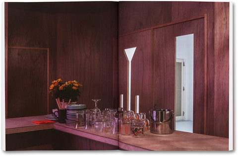 Open art book titled "House of Card" by MACK, featuring detailed illustrations and creative designs on glossy pages.
