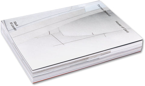Open art book titled "House of Card" by MACK featuring contemporary card-inspired artwork on glossy pages.